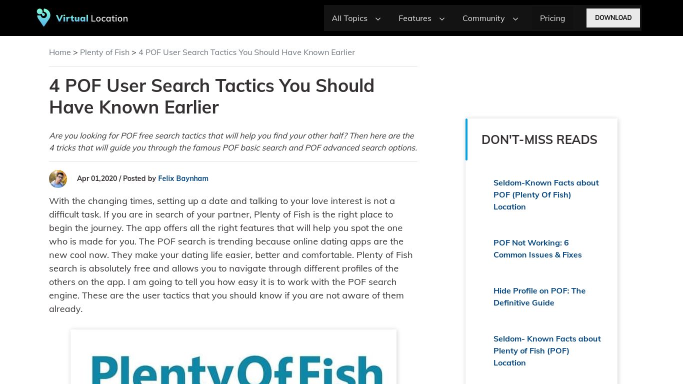 4 POF User Search Tactics You Should Have Known Earlier - Virtual Location